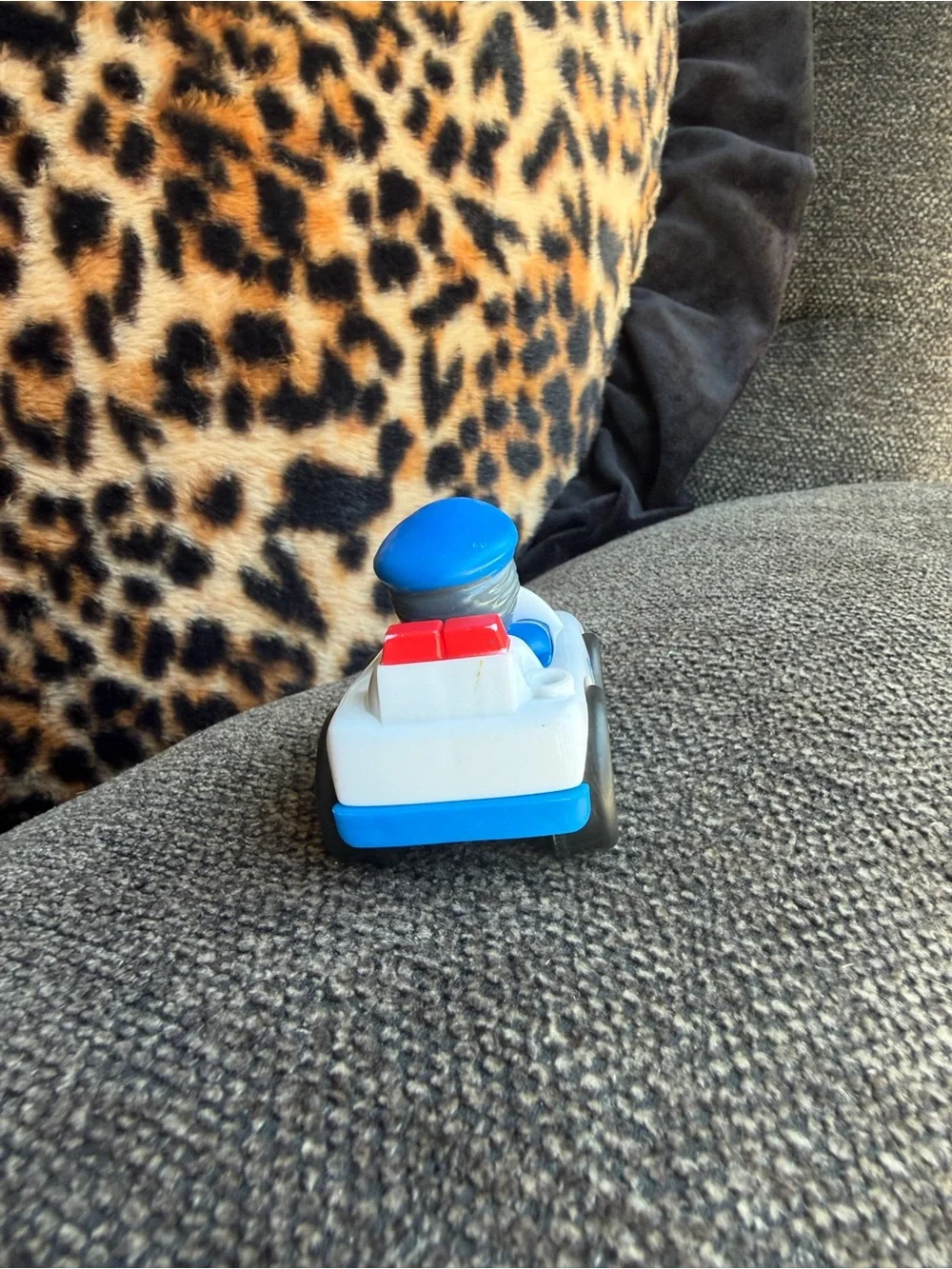 Little people fisher price wheelies police car with driver